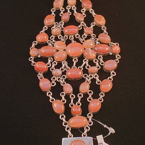 Bracelet Peach Moonstone - Picture 1 of 2